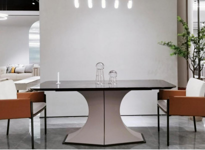 Esstisch aus Naturholz stilvoller Esstisch weißer Tisch im modernen Stil